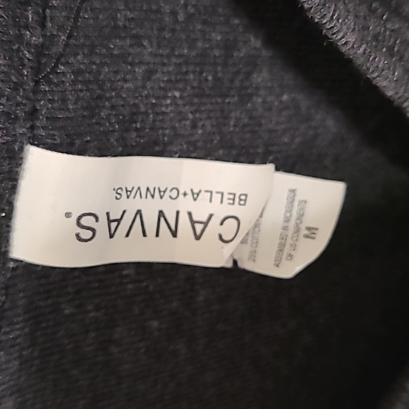 Bella Canvas Charcoal Gray Zip-Up Hoodie - Picture 2 of 3